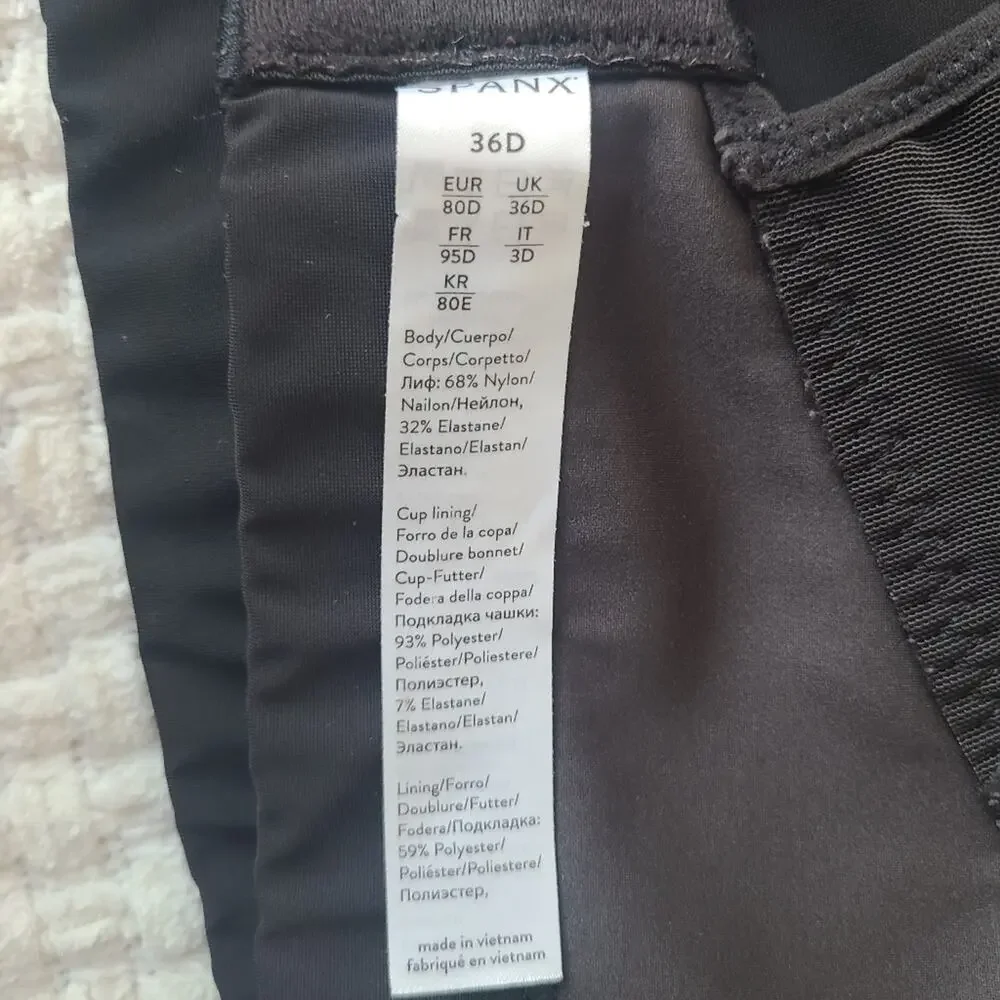 SPANX Black Women's Sports Bra Size 36D